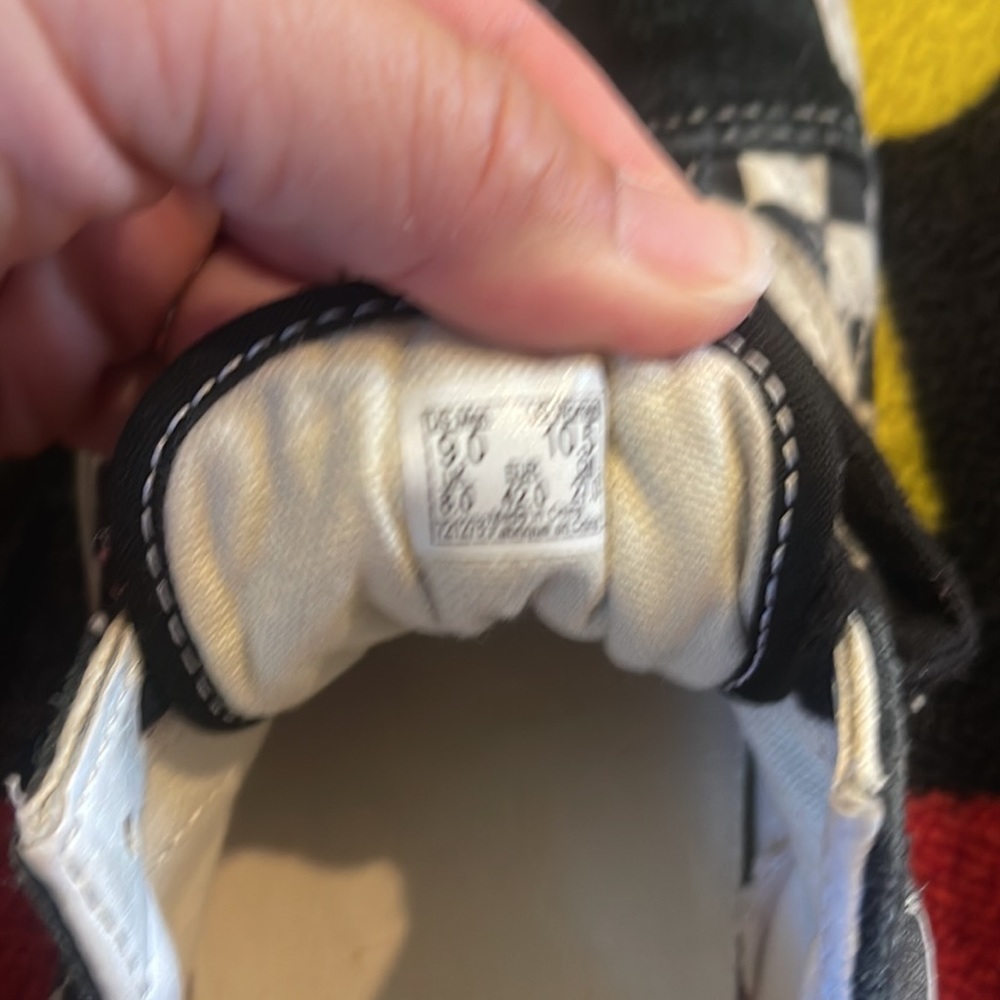 Vans black checkered suede size 9 - Picture 6 of 7